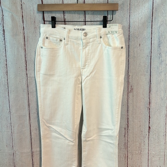 NWT J. Crew 9" vintage slim-straight jean in white wash - Picture 6 of 13